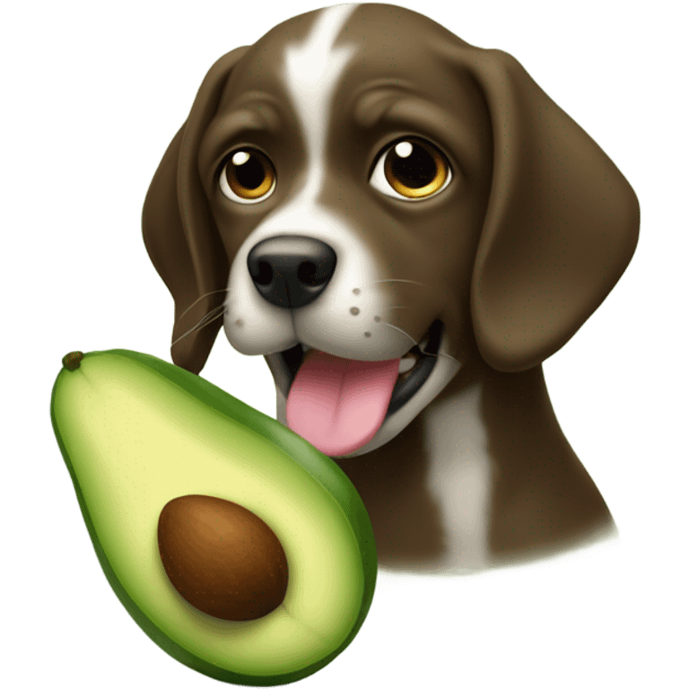 perro con aguacate  emoji