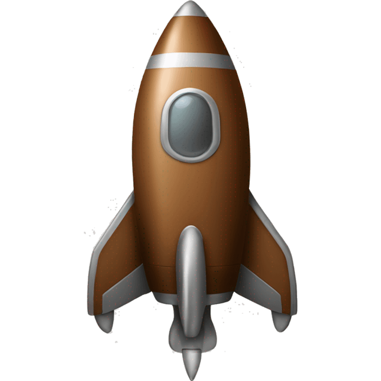 old rocket ship brown emoji