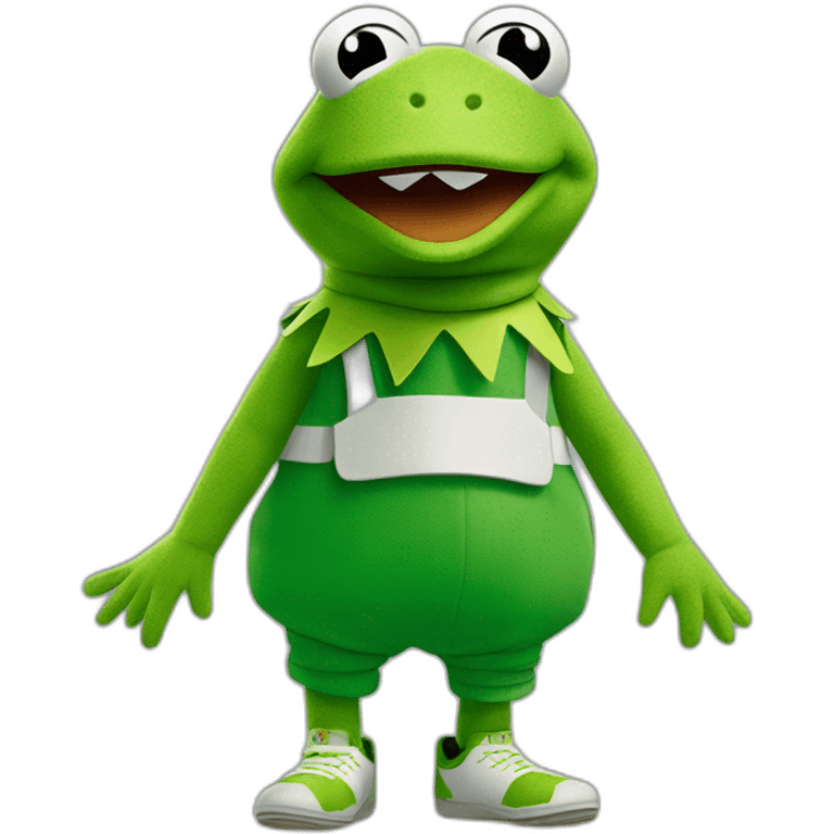 Kermit grenouille en adidas emoji