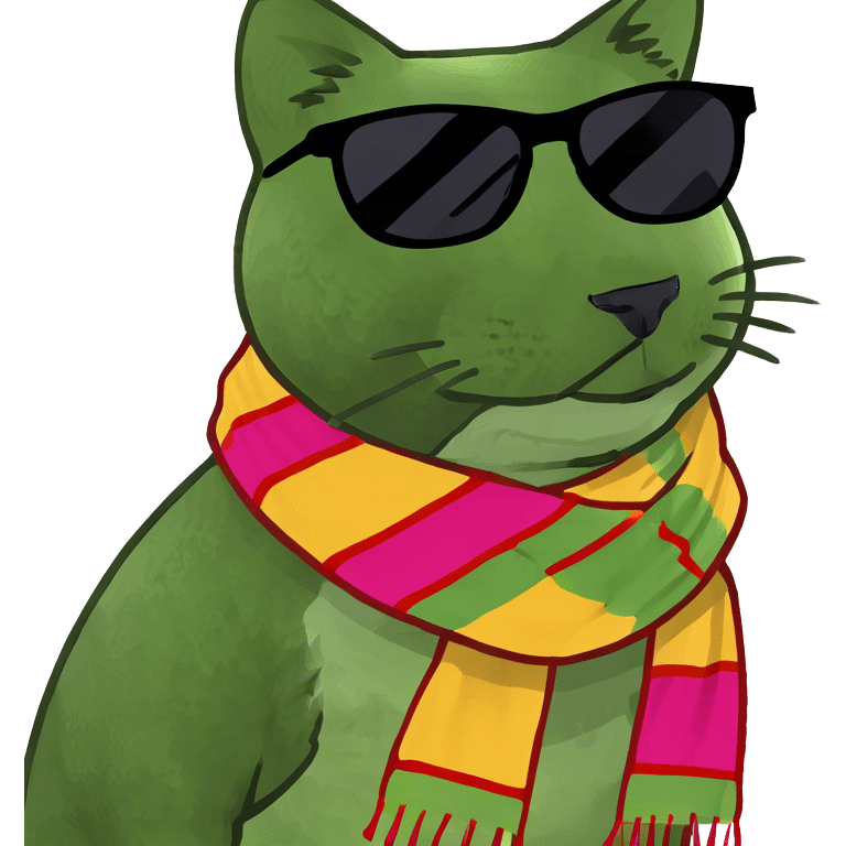 Cat with sunglasses emoji