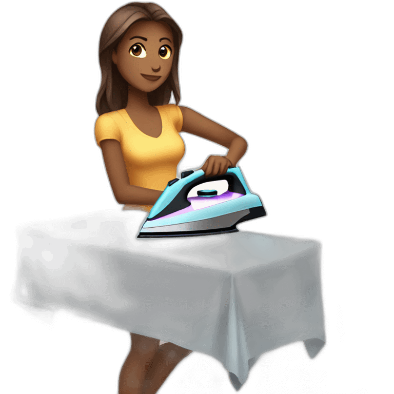 ironing leona emoji