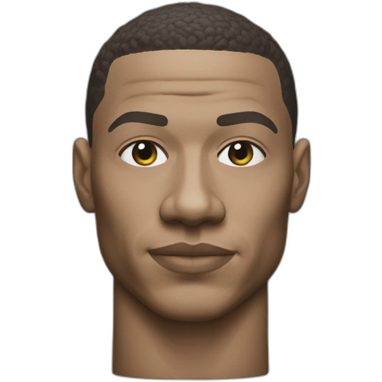 Mbappé statue realistic emoji