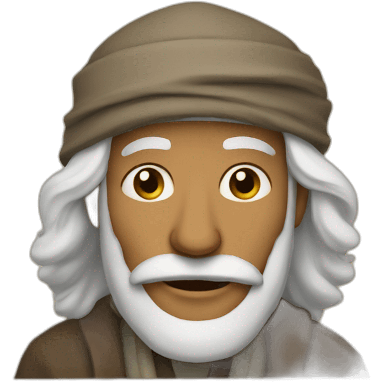 a frame with an old moroccan man emoji