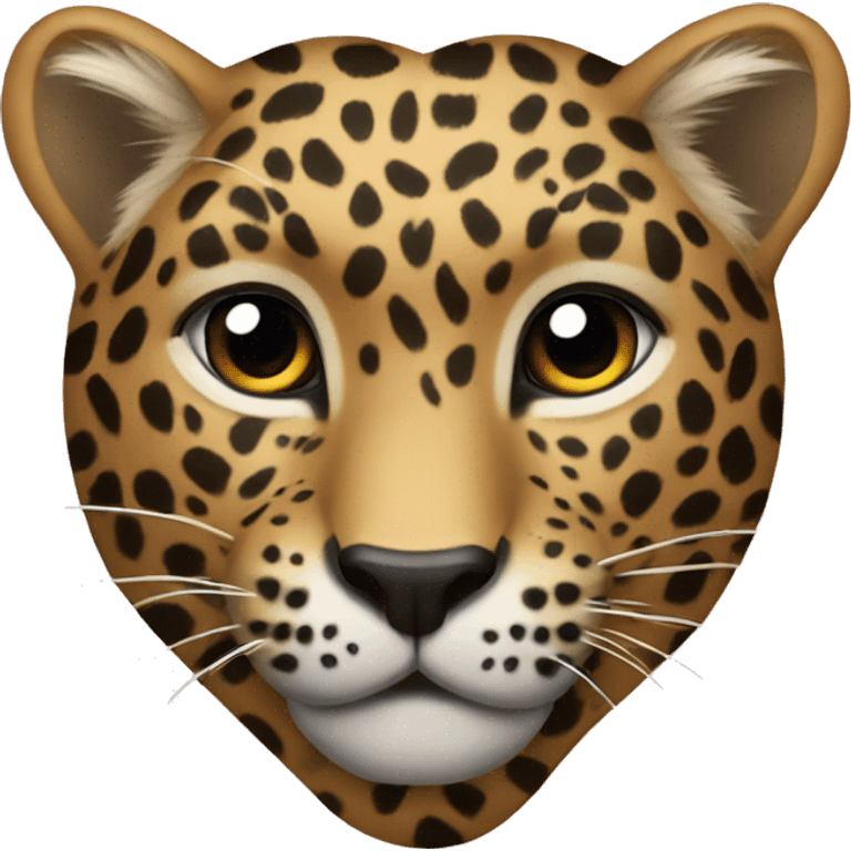 Leopard heart emoji