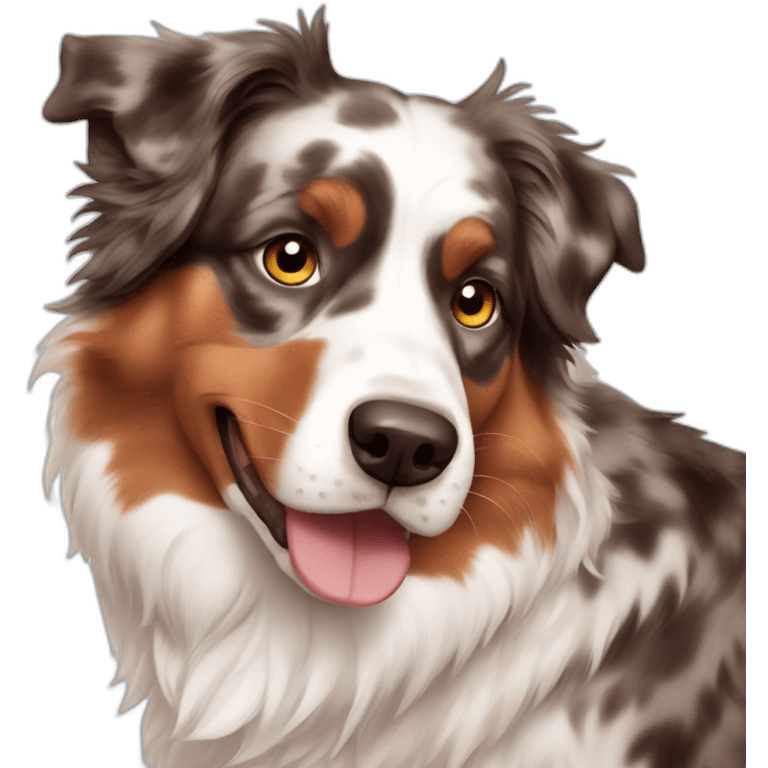 red merle australian shepherd emoji