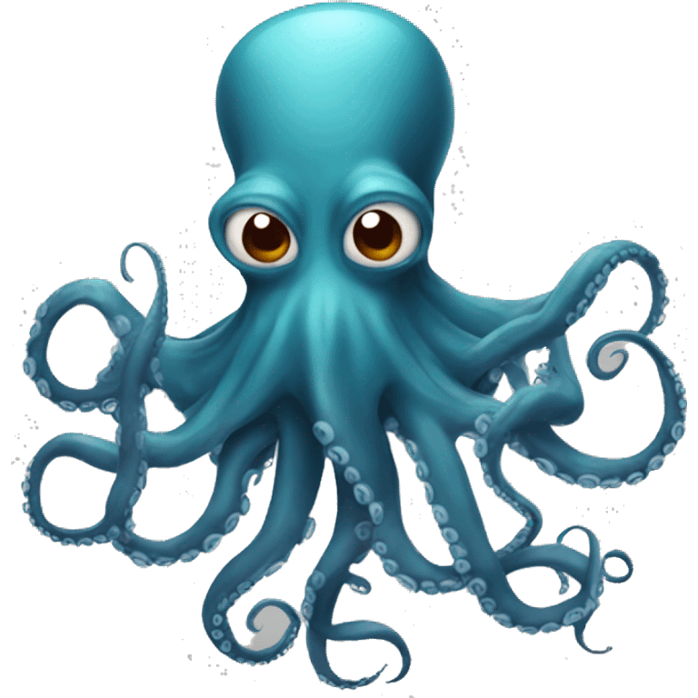 an octopus that is an evil genius emoji