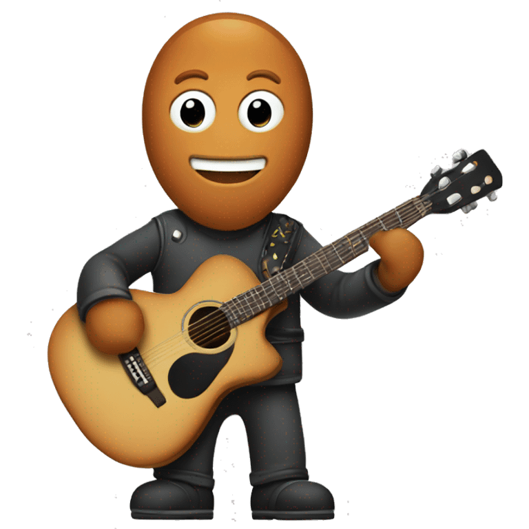 gingerman with a guitar emoji