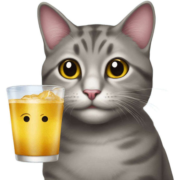 cat drink cof emoji