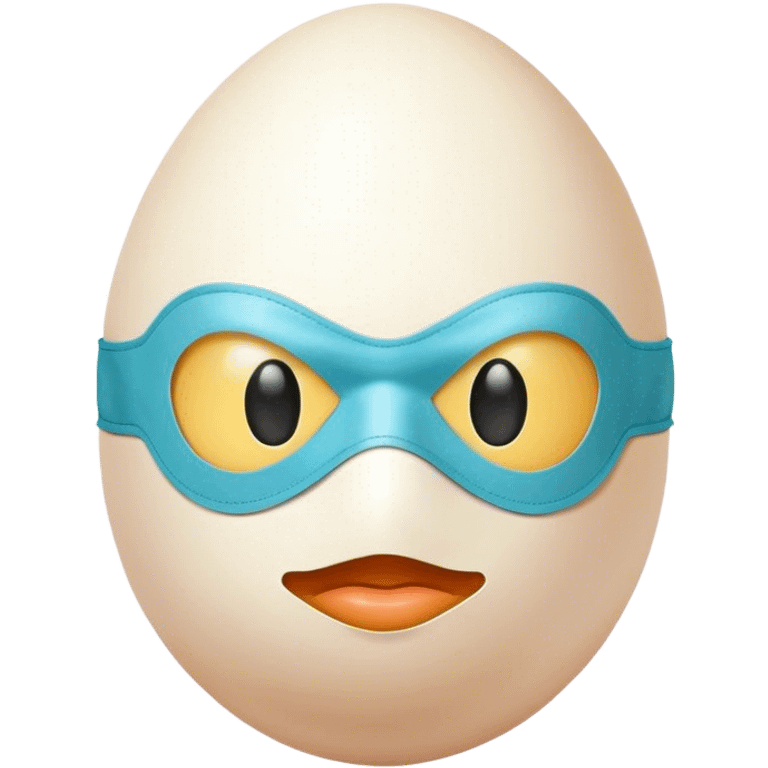 Egg wearing a mask  emoji