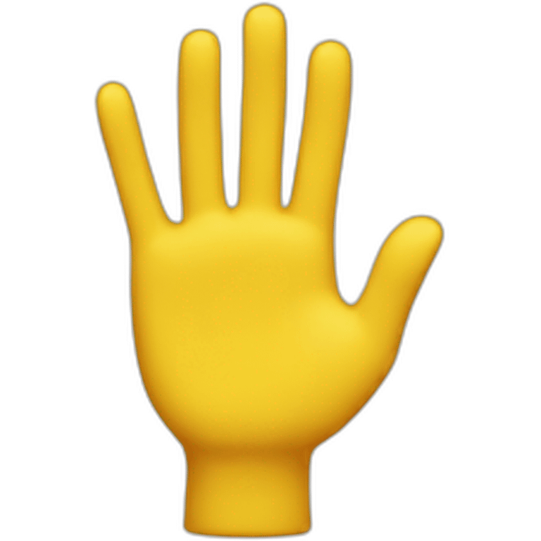 yellow hand emoji