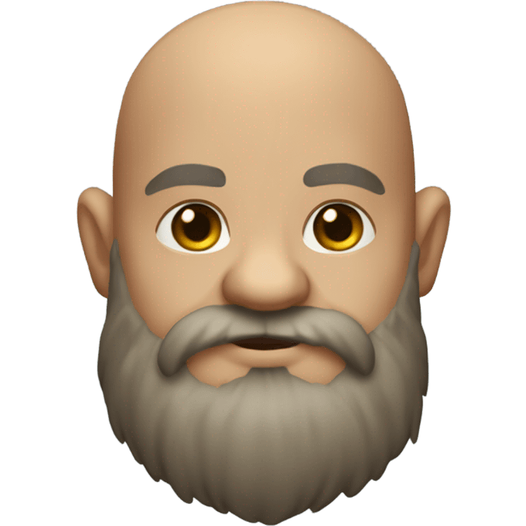 bald bearded dwarf emoji