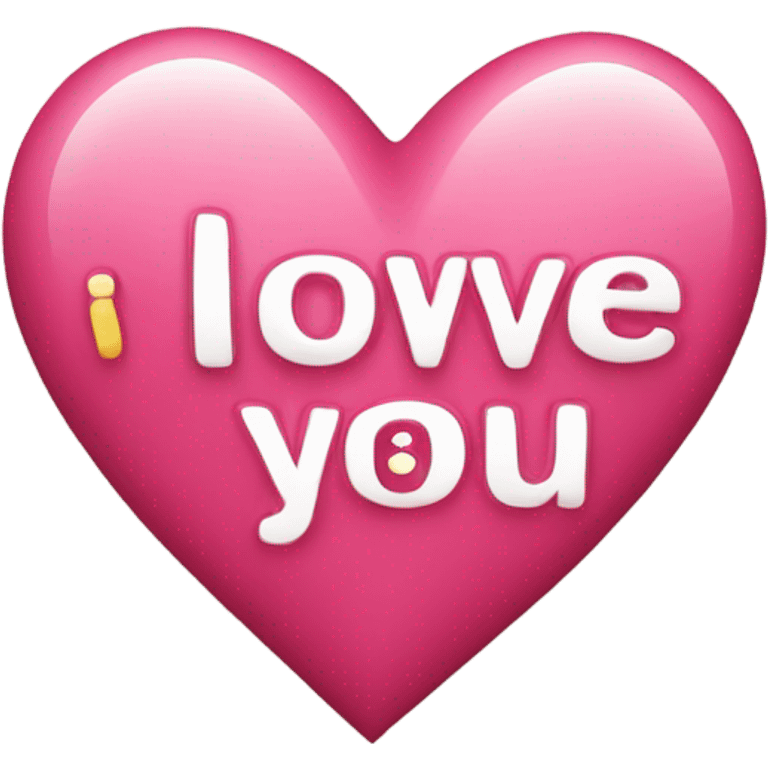 Heart with I love you emoji