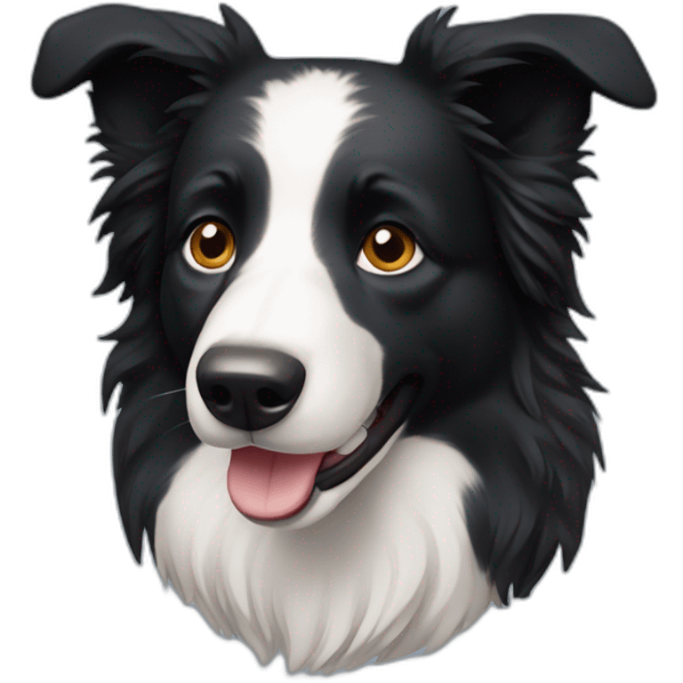 Border collie saludando emoji