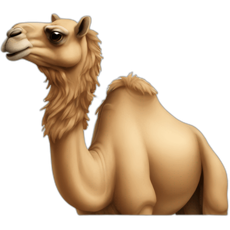 A fast camel emoji