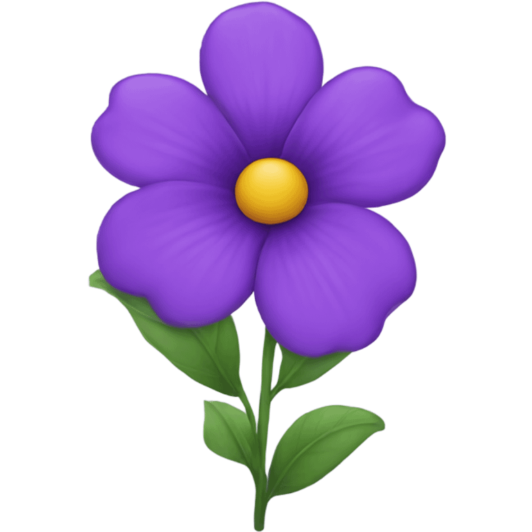 Purple flower emoji