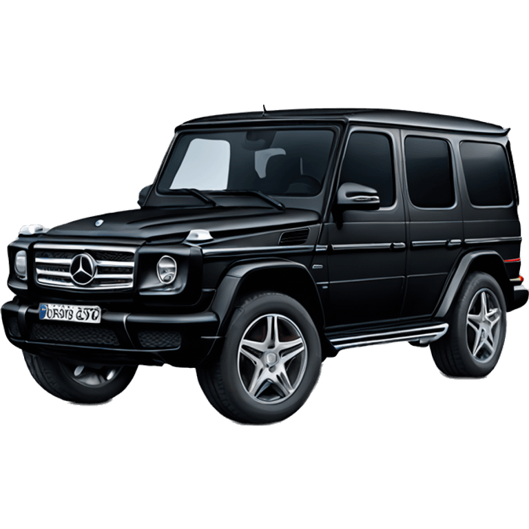 Black Mercedes G class emoji