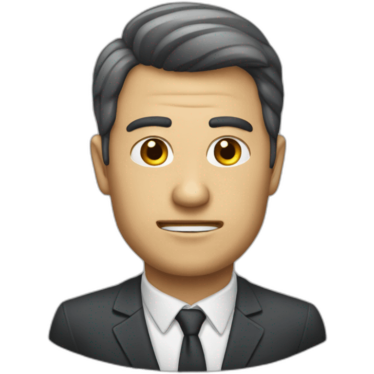 Personne domoniaque qui fait peur avec une ceoix emoji