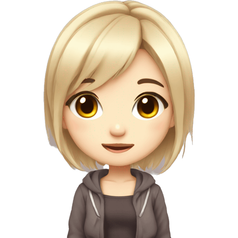 cute chibi anime girl emoji