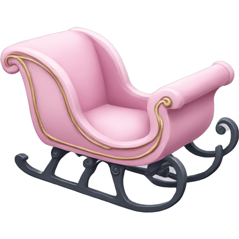 light pink sleigh emoji