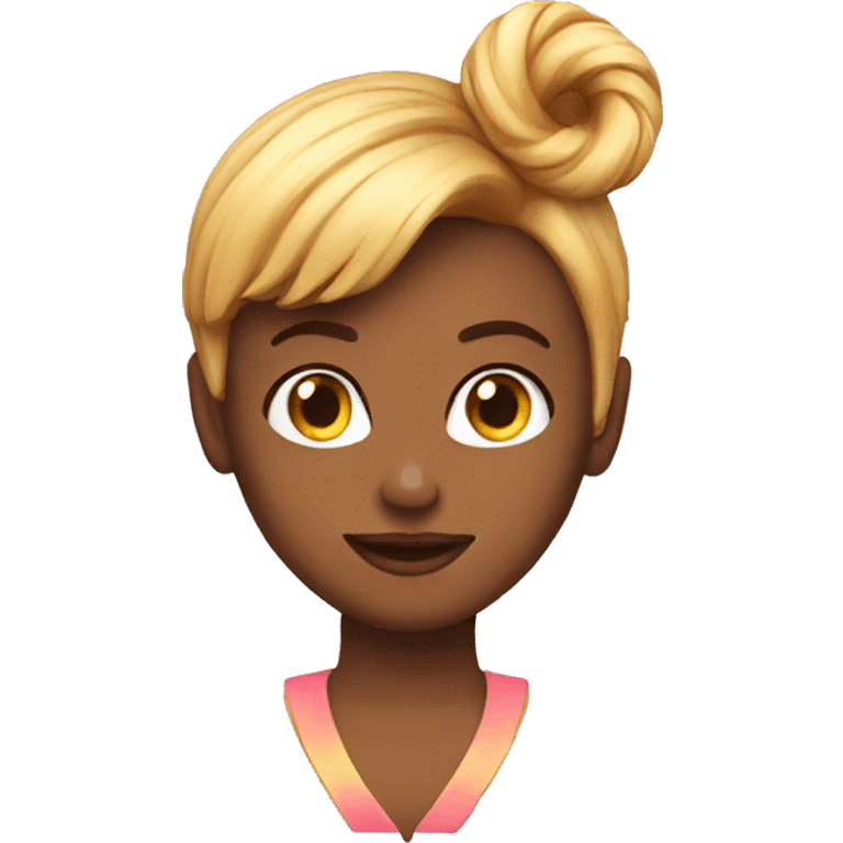 power donut hairdo emoji