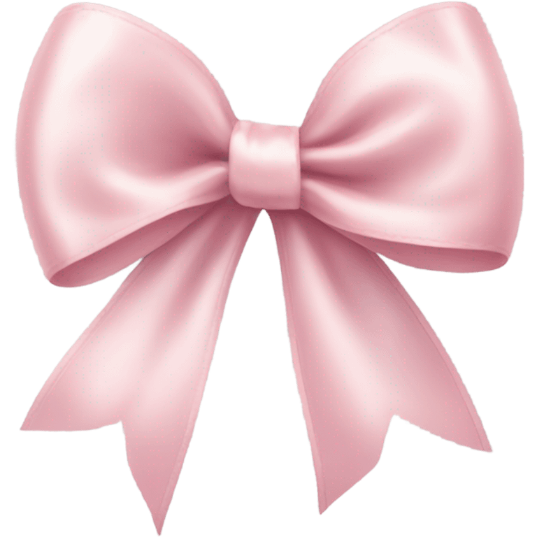 light pink ribbon bow emoji