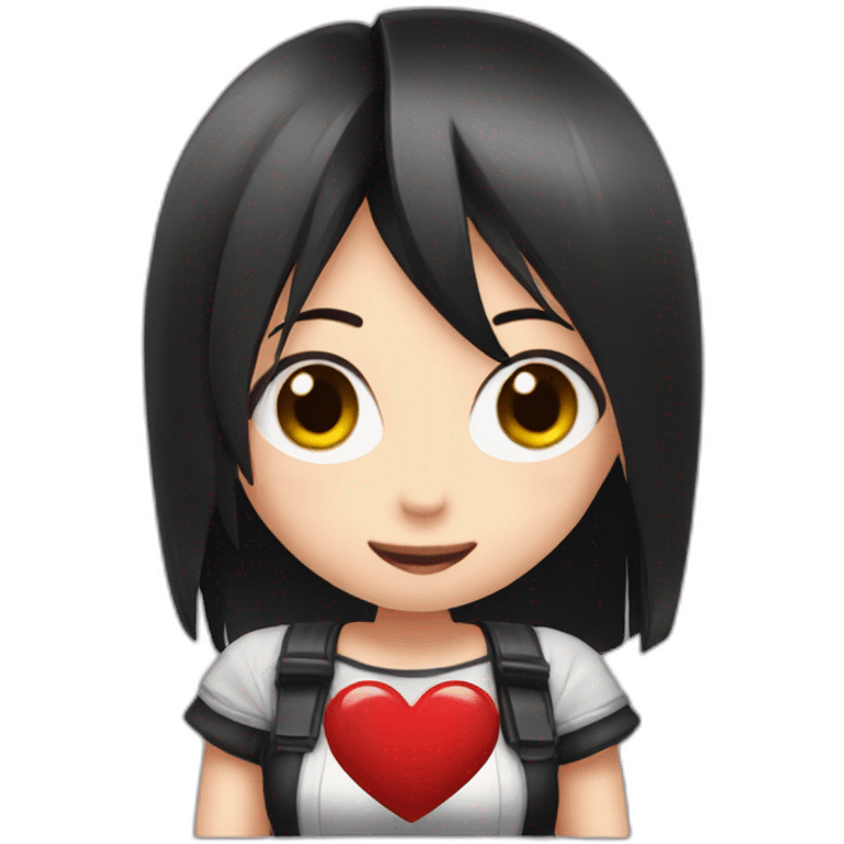 Tifa  doing a heart emoji