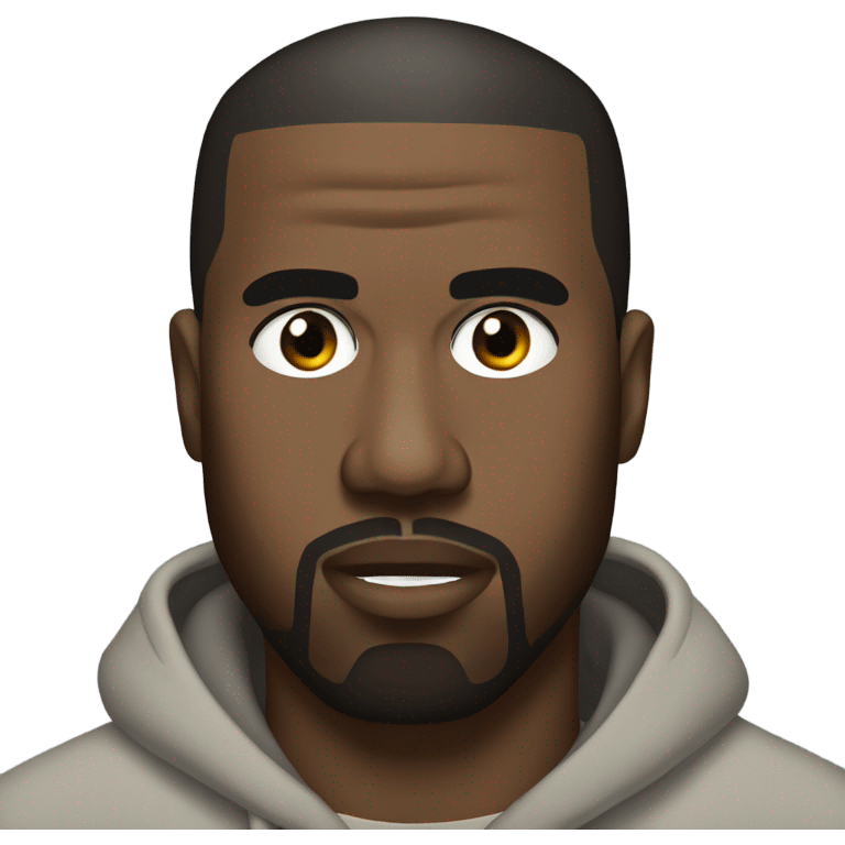 Kanye west as chill guy emoji