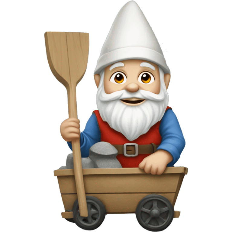 Gnome with wheelbarrow emoji