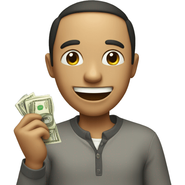 happy because of money emoji