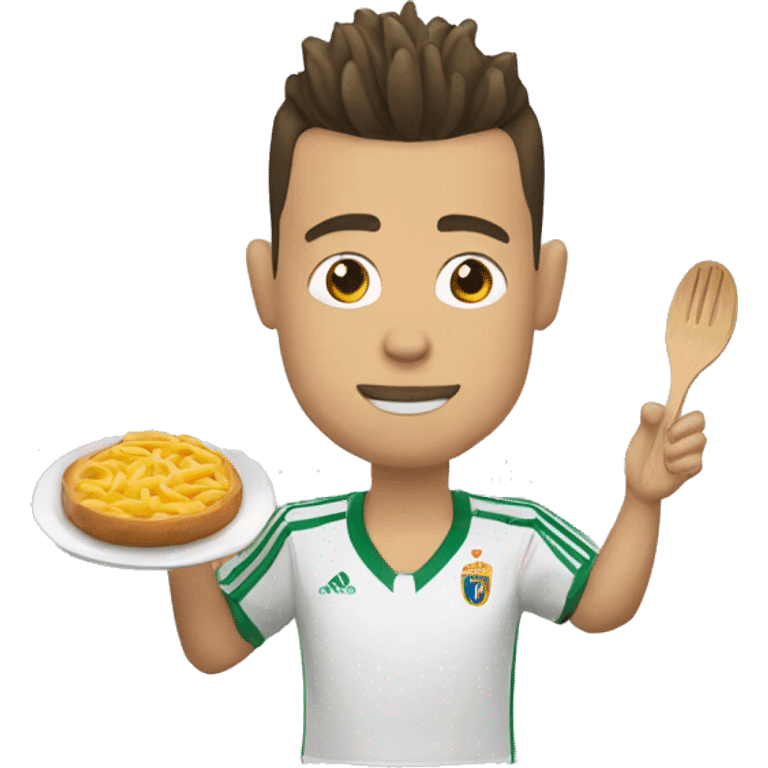 Ronaldo qui mange des pâtes  emoji