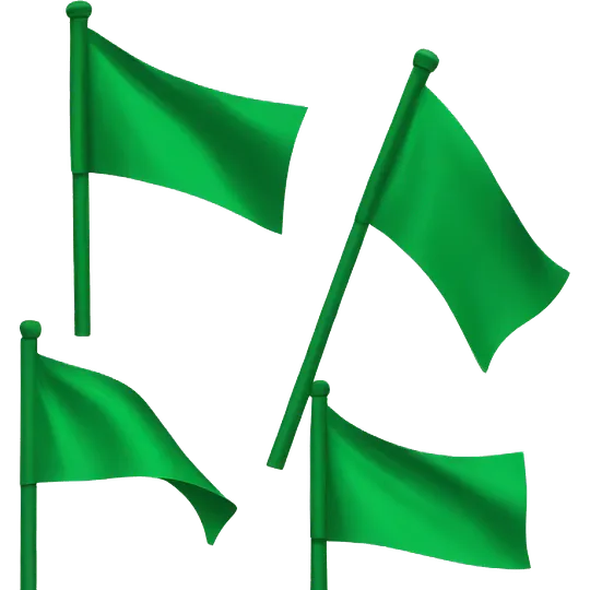 green flag emoji