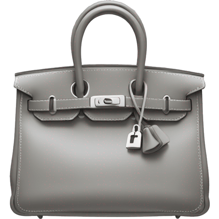 grey hermes birkin bag emoji