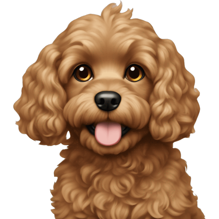 Light brown Cavapoochon  emoji