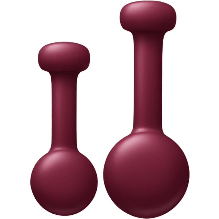 Burgundy weights emoji