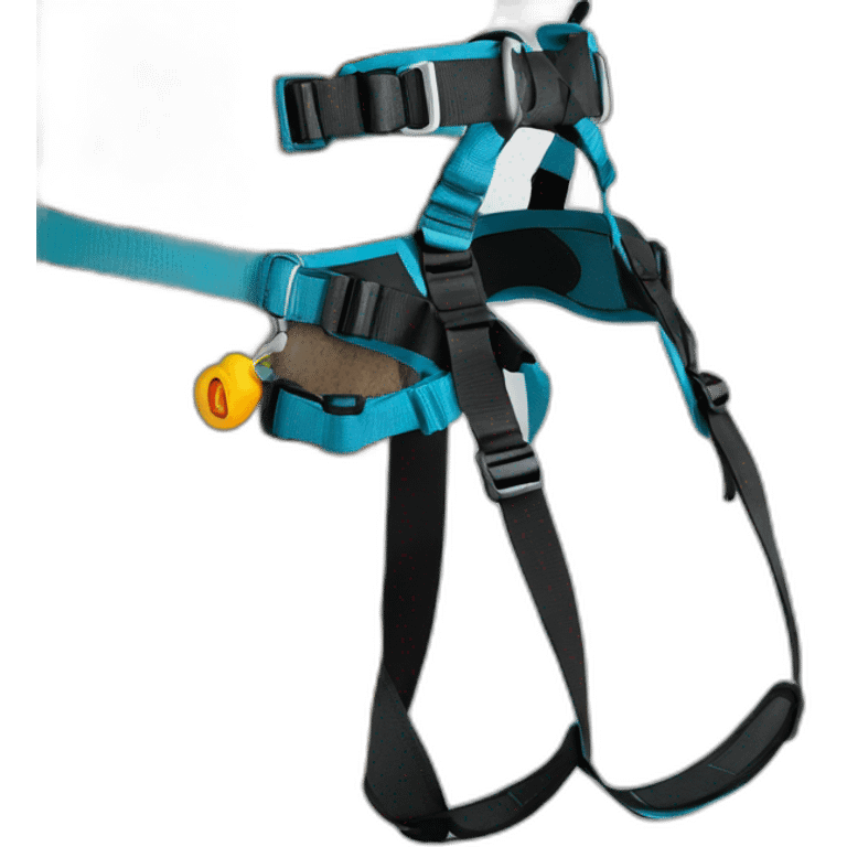 Climbing harness for outside climbing emoji