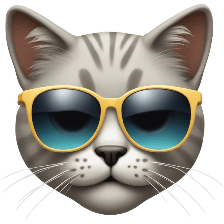 Cat with sunglasses emoji