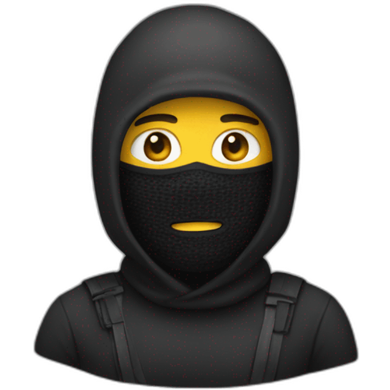 guy with balaclava emoji