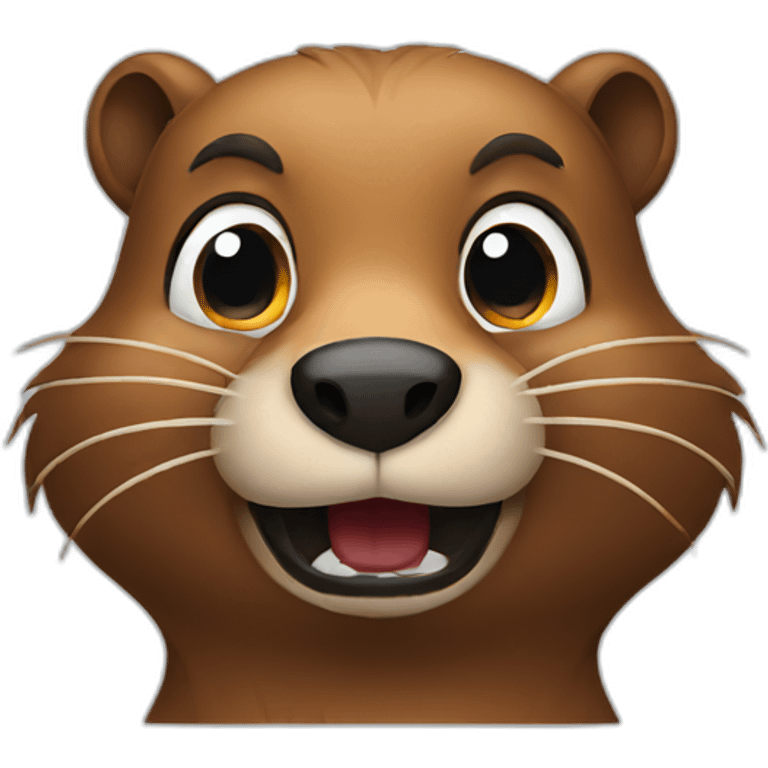 beaver scared emoji