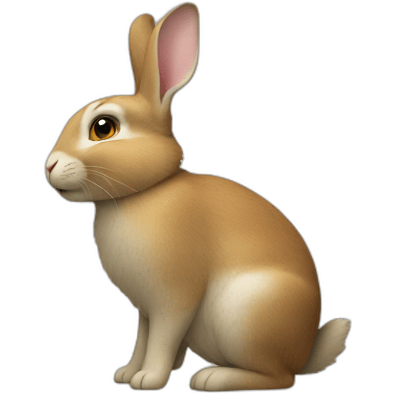 Lapin qui mange  emoji