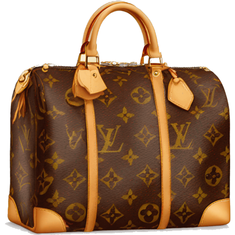 Louis vuitton bag with euros emoji