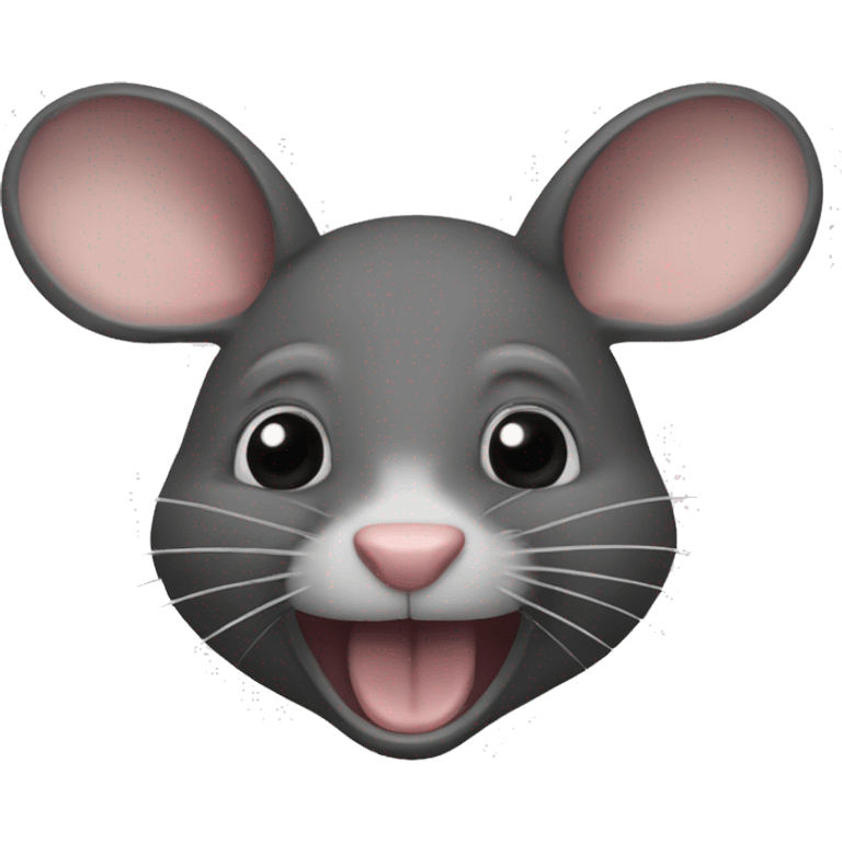 Ratón con un quso  emoji