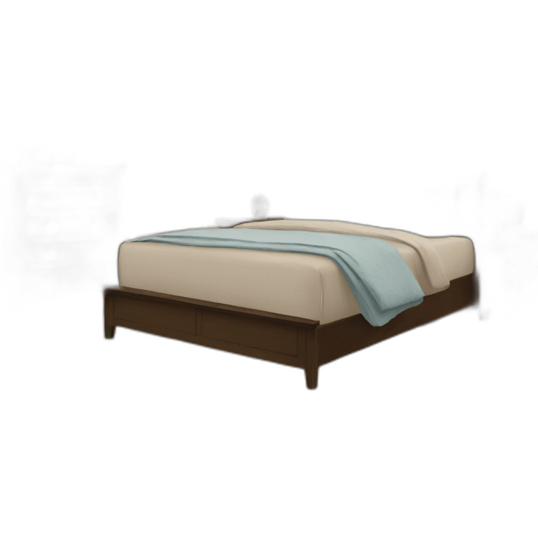 A bedroom emoji