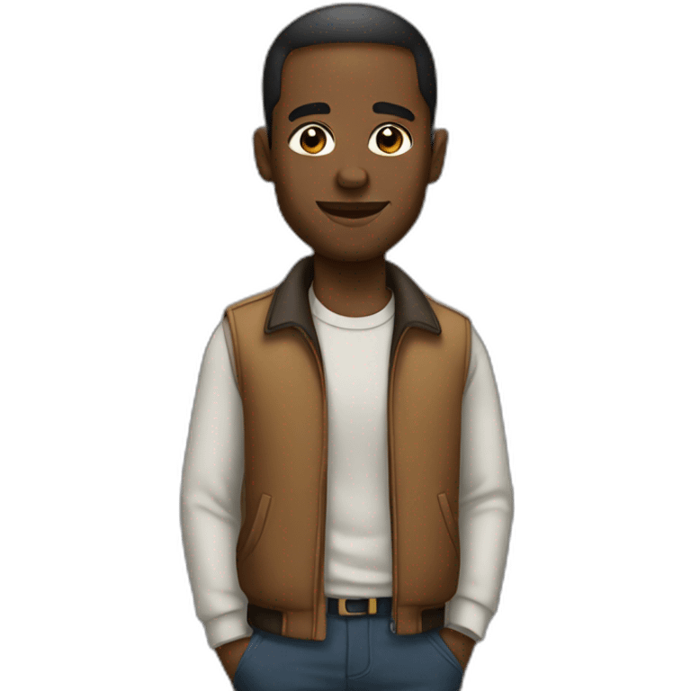 inspired black man emoji