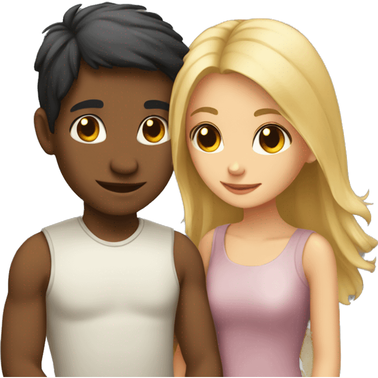 girl and boy in love emoji