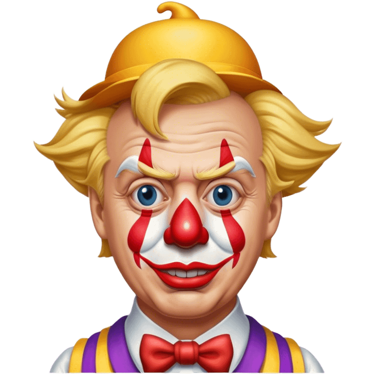 Donald trump as a clown emoji