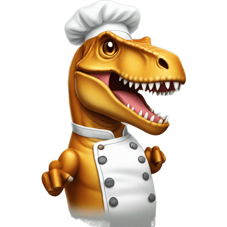 T rex with chef hat emoji