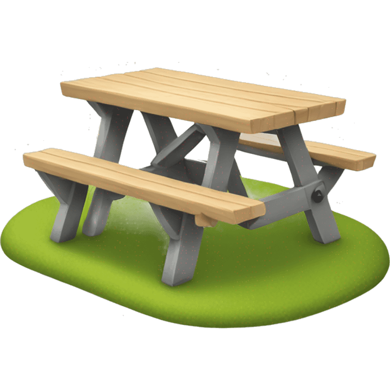 Picnic bench and table emoji