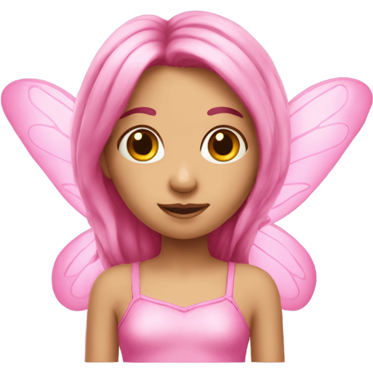 Pink girl fairy emoji