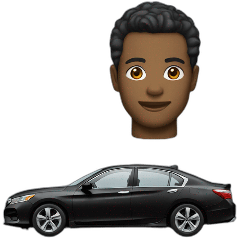 black Honda accord emoji