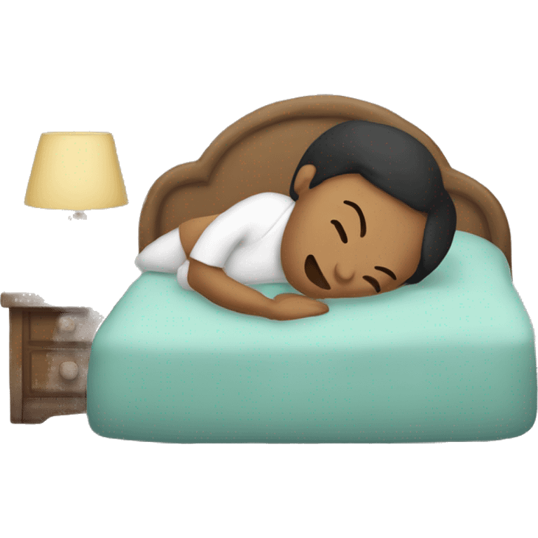 Monita dormida abrazando una almohada  emoji